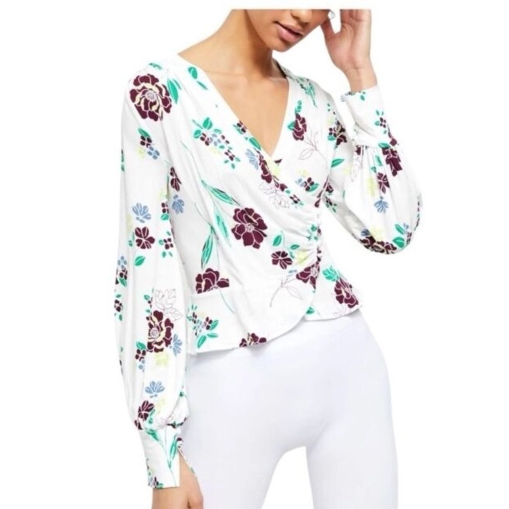 Free People Saturday Night Blouse Top - Floral